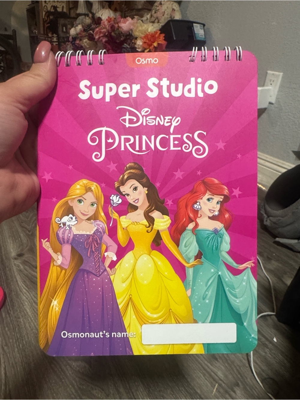 Disney Princess Spiral Activity Pad - Pink with Yellow, Purple, Teal